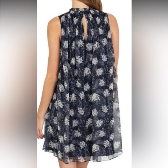 Joie High Neck Floral Trapeze Shift Dress - Picture 2 of 11